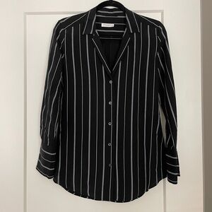 Equipment Black Silk Top